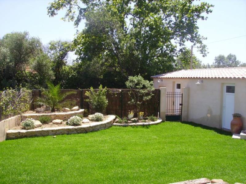 Création d'un jardin paysager sur Eoures